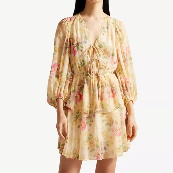 🍒NWT🍒 TED BAKER FLORAL DRESS - Picture 4 of 10